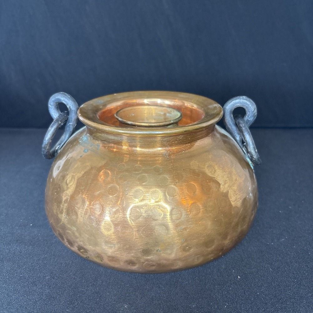 Houston International Trading Candle Copper Lamp Base (Missing Hurricane Glass)